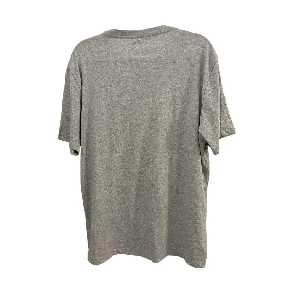 True Religion Jeans Graphic T-Shirt Buddha Face Grey Cotton Blend Boho XL